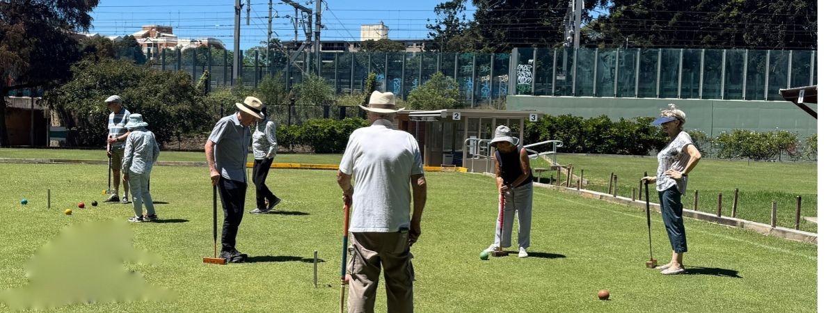 Croquet on a summer afternoon